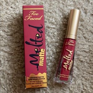 NEW too faced melted matte lipstick strawberry hil